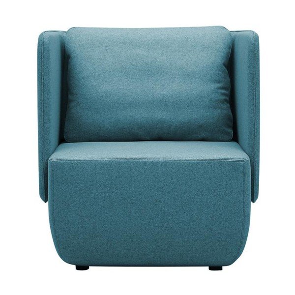 Tirkīzzils atpūtas krēsls ar zemu atzveltni Softline Opera Low