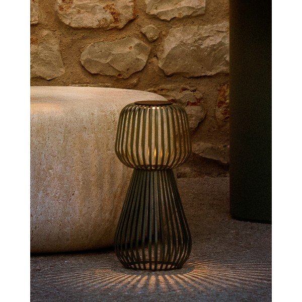 LED galda āra gaismeklis ar regulējamu spilgtumu ar saules baterijām (augstums 42 cm) Reiba – Kave Home-image-1