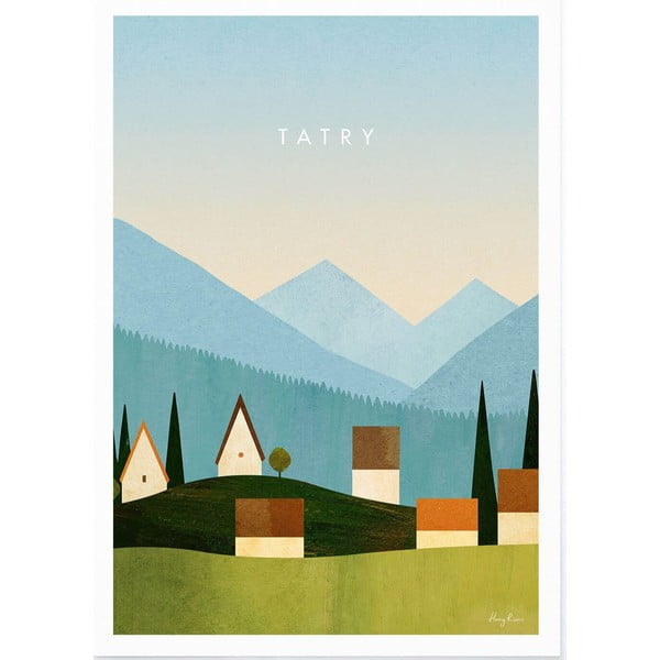 Plakāts 30x40 cm Tatry – Travelposter