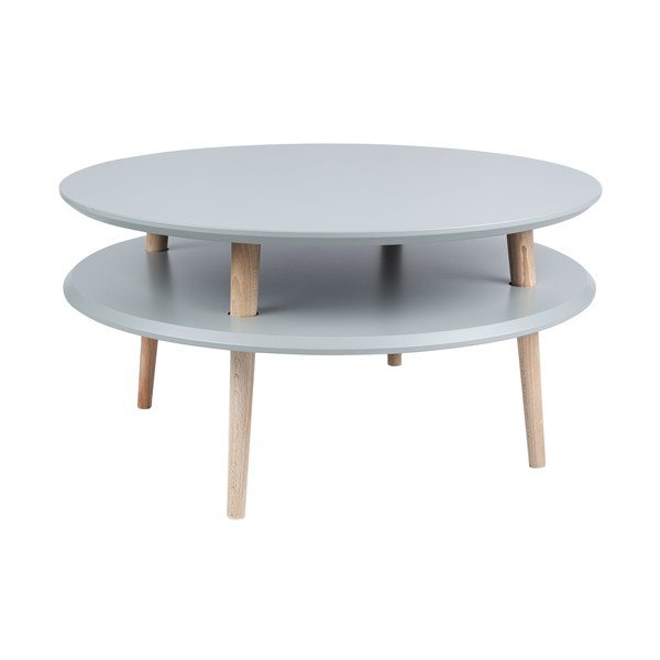 Tumši pelēks kafijas galdiņš Ragaba UFO, Ø 70 cm