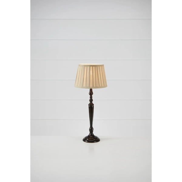 Tumši brūna galda lampa ar auduma abažūru (augstums 60 cm) Chocolat – Markslöjd-image-1