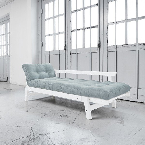 Dīvāns gulta Karup Step White/Sky Blue-image-2