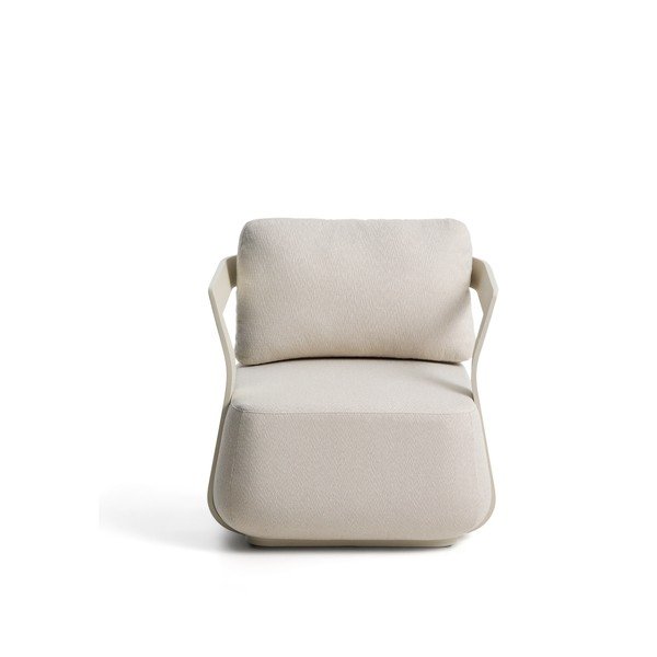 Krēmkrāsas polsterēts dārza atpūtas krēsls Tamaris – Kave Home-image-1