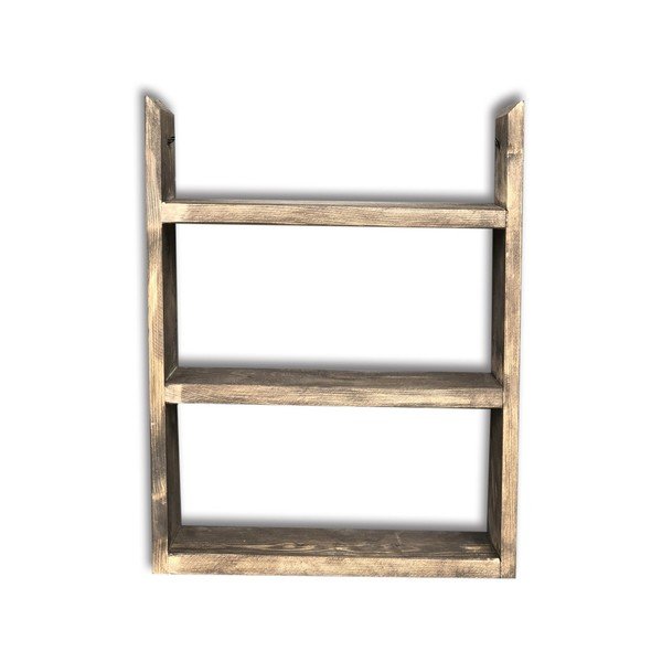 Koka sienas plaukts House, 35 x 48 x 10 cm-image-2