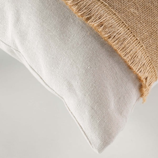 Dekoratīvais spilvens no džutas maisījuma 45x45 cm Rico – douceur d'intérieur-image-1