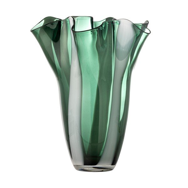 Zaļa stikla rokām darināta vāze (augstums 32 cm) Lettice – Bloomingville-image-3