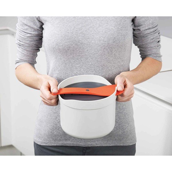 Oranžs/pelēks rīsu vārāmais katls M-Cuisine – Joseph Joseph-image-2