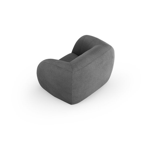 Pelēks atpūtas krēsls no buklē auduma Essen – Cosmopolitan Design-image-3