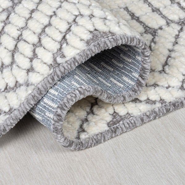 Pelēks mazgājams paklājs 60x218 cm Verve Jaipur – Flair Rugs-image-3