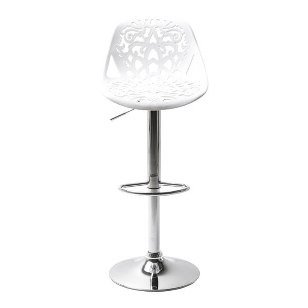 Balts bāra krēsls Kare Design Ornaments