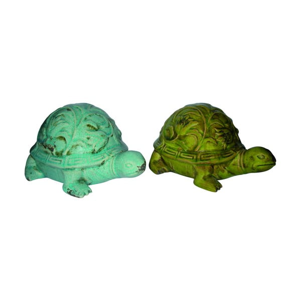 Statuetes (2 gab.) (augstums 12,5 cm) Turtle – Deco Pleasure
