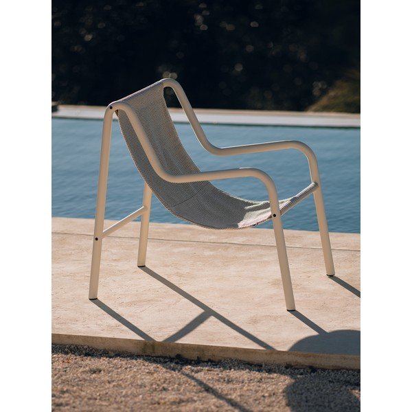 Bēšs metāla dārza atpūtas krēsls Nokk – noo.ma-image-1