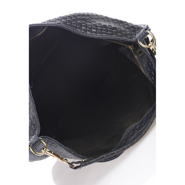 Tumši zila ādas rokassomiņa Giorgio Costa Violina-image-3