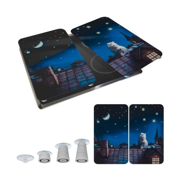 Rūdīta stikla plīts aizsargplāksnes (2 gab.) 30x52 cm – Maximex-image-2