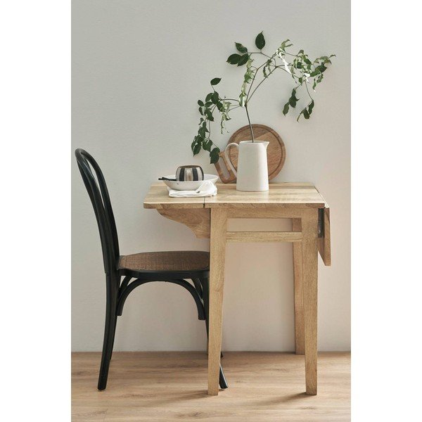 Mango masīvkoka izvelkams ēdamgalds ar papildu galda virsmu 43,5x60 cm Derri – Ellos Home-image-2