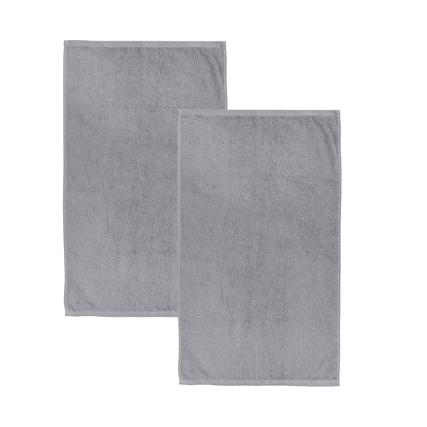 Pelēki ātri žūstoši/frotē kokvilnas dvieļi (2 gab.) 90x140 cm Quick Dry – Catherine Lansfield