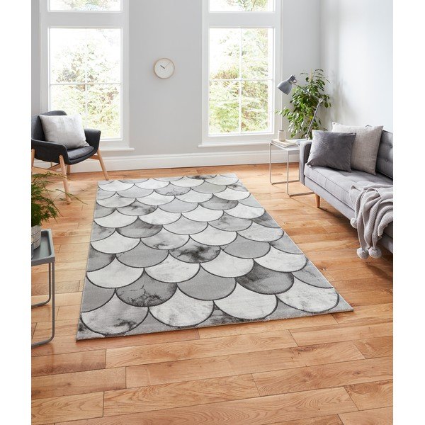 Pelēks/sudraba krāsas paklājs 170x120 cm Craft – Think Rugs-image-1