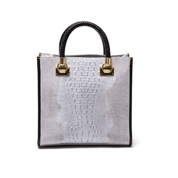 Ādas rokassoma Isabella Rhea 8010 Grigio-image-4