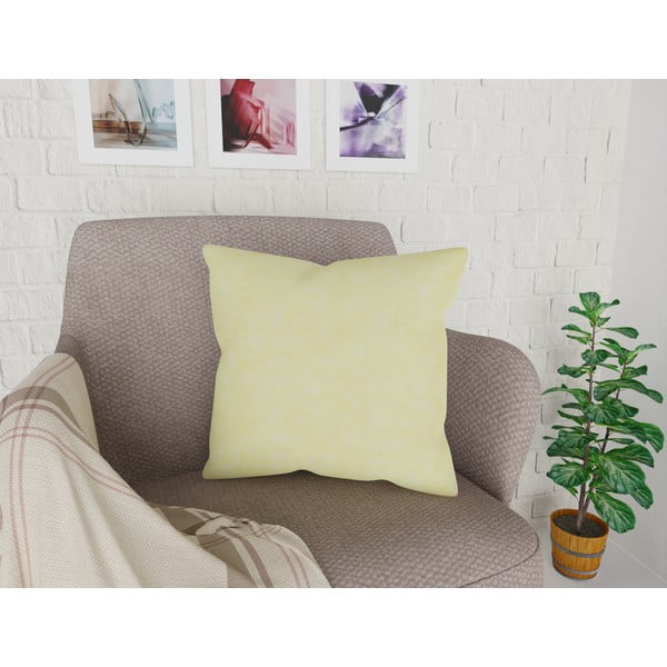 Dzeltena spilvendrāna ar kokvilnu Vitaus, 42 x 42 cm-image-1