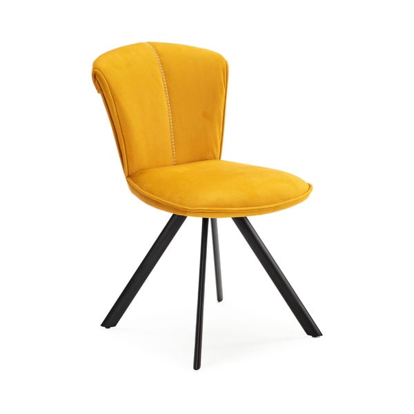 Dzelteni pusdienu krēsli (2 gab.) Simbra – Marckeric