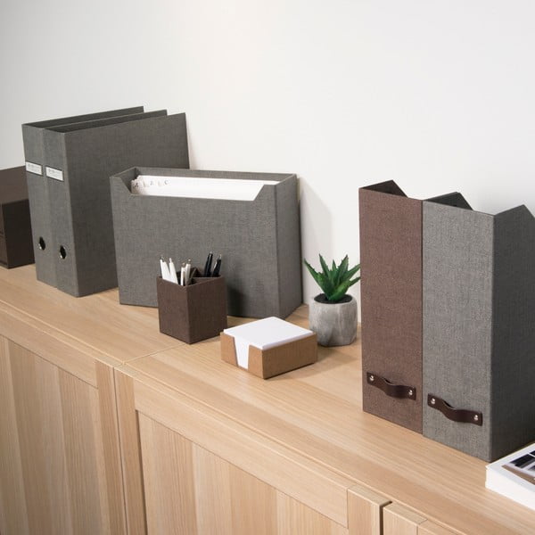 Tumši pelēka žurnālu un dokumentu mape Bigso-image-1