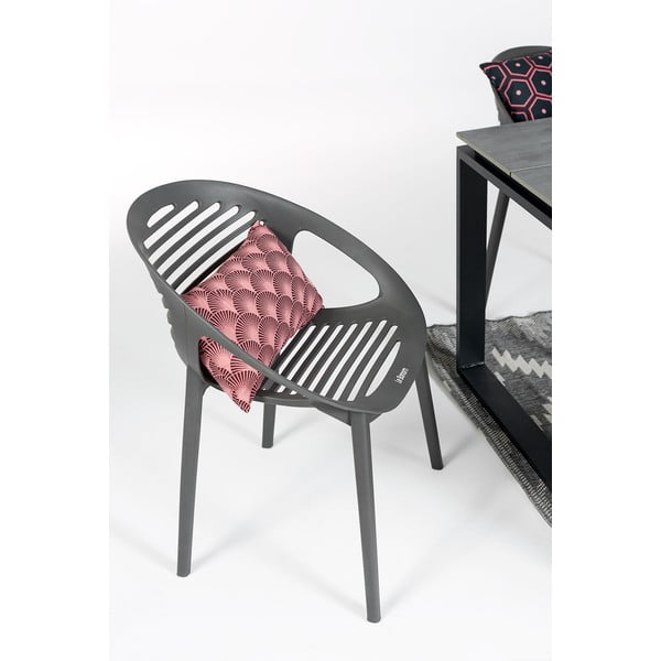 Pelēks dārza mēbeļu komplekts ar 6 krēsliem Le Bonom Joanna Strong-image-3