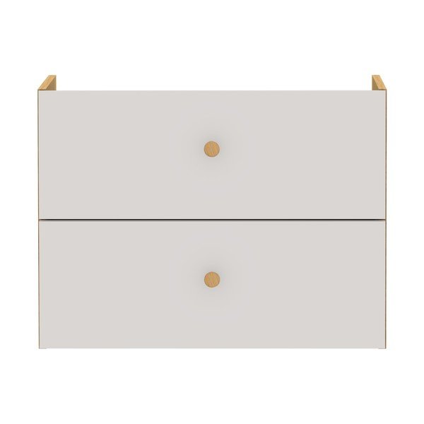 Gaiši pelēka moduļu plauktu sistēma ar atvilktnēm 43x33 cm Z Cube – Tenzo-image-1