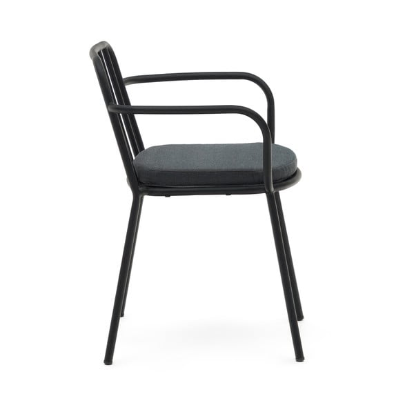 Melns metāla dārza krēsls Bramant – Kave Home-image-2