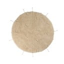 Krēmkrāsas mazgājams/ar rokām darināts kokvilnas apaļš paklājs ø 100 cm Moon Multishape – Lorena Canals