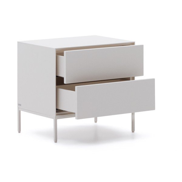 Balts naktsskapītis Vedrana – Kave Home-image-4