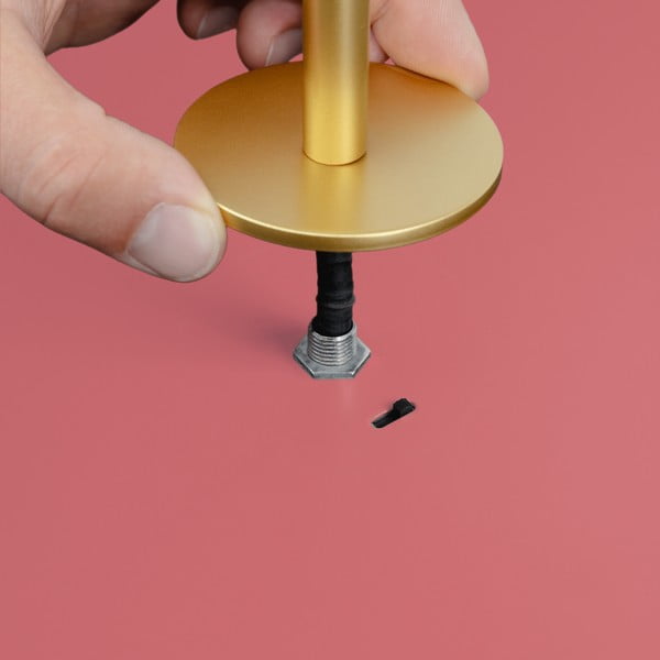 Rozā metāla LED piekaramā lampa ar regulējamu spilgtumu un metāla abažūru ø 31 cm Asteria Plus – UMAGE-image-1