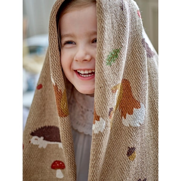 Brūna bērnu sega 130x160 cm Fall – Bloomingville Mini-image-2