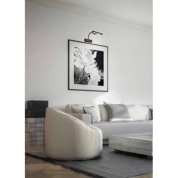 Matēti melna LED sienas lampa ar saliekamu konstrukciju/ar regulējamu spilgtumu Curtis – Trio-image-1
