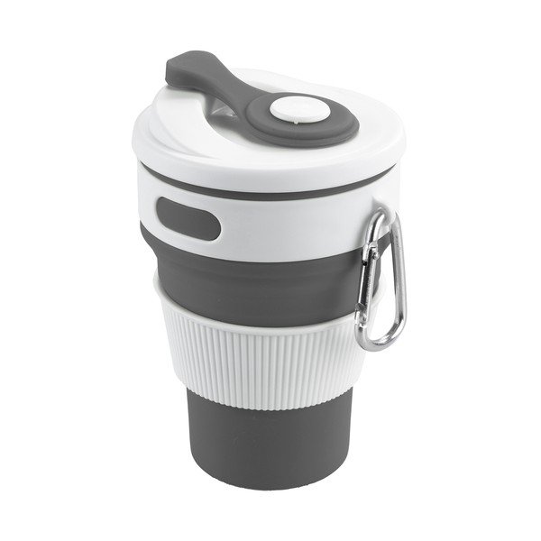 Balta/pelēka ceļojumu krūze 0.35 l – Maximex-image-2