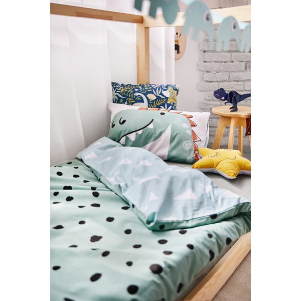 Kokvilnas bērnu gultas veļa 140x200 cm Dino – Bonami Selection-image-3