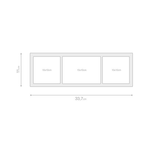 Rozā galda fotorāmis trim fotogrāfijām Balvi Petit-image-3