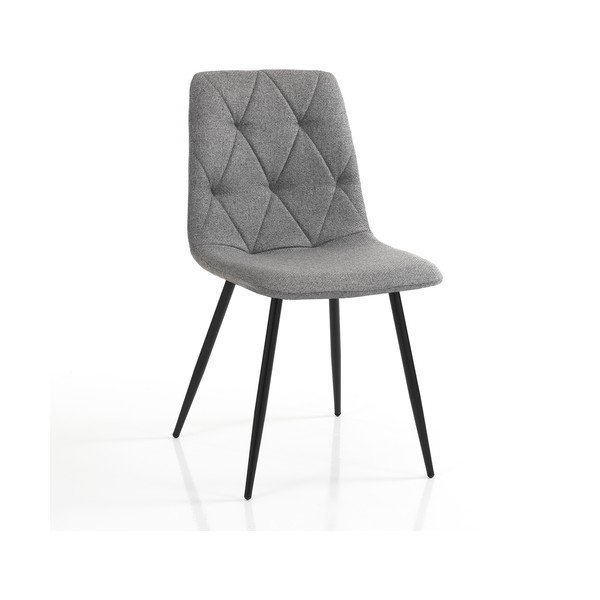 Pelēki pusdienu krēsli (2 gab.) Mesh – Tomasucci