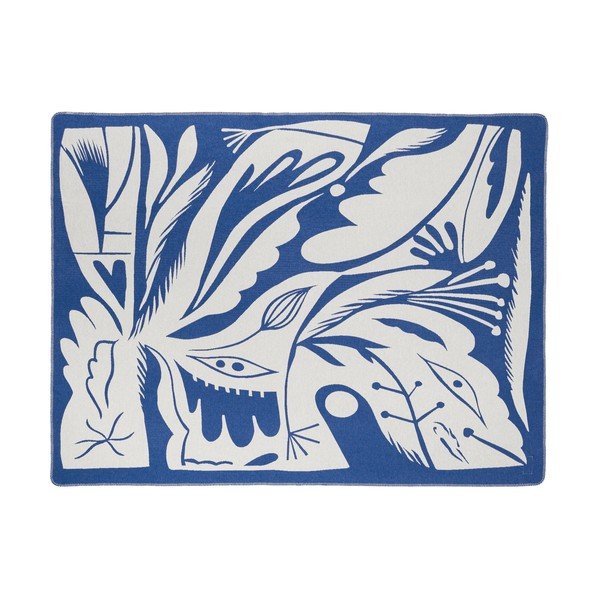 Zils pleds 165x200 cm Lino – noo.ma