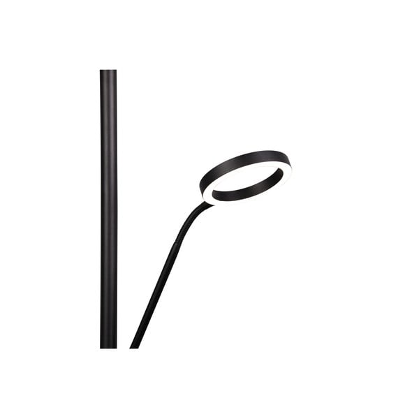 Melna LED stāvlampa (augstums 180 cm) Willis – Trio-image-4
