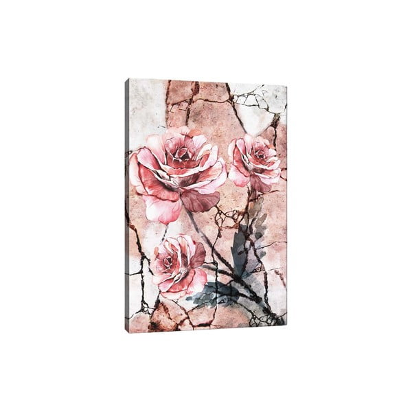 Sienas glezna uz audekla Tablo Center Lonely Roses, 40 x 60 cm