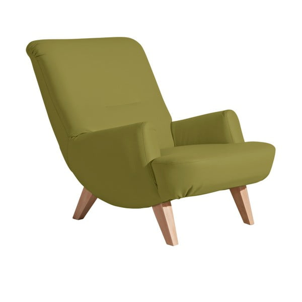 Zaļš mākslīgās ādas krēsls Max Winzer Brandford