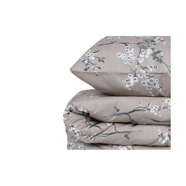 Brūna divguļamā gultas veļa no ranforce kokvilnas 240x220 cm Chicory – Mijolnir-image-3