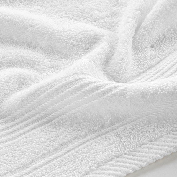 Balts frotē kokvilnas dvielis 30x50 cm Tendresse – douceur d'intérieur-image-2