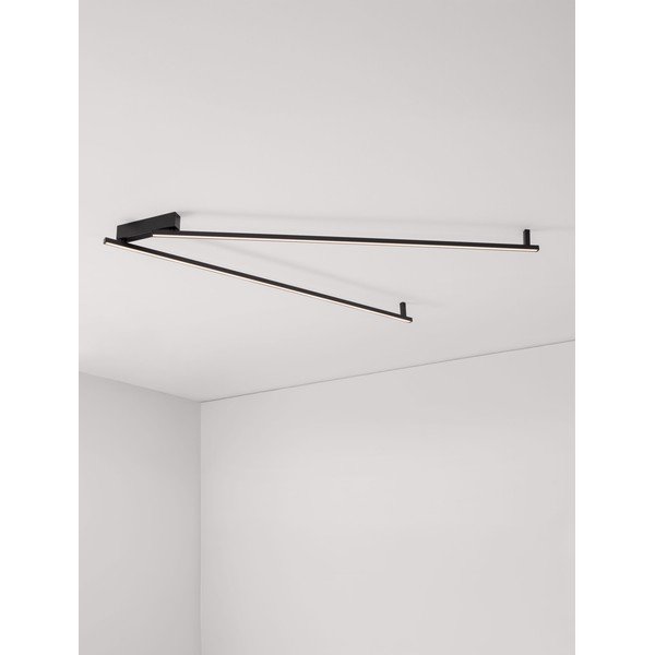 Matēti melna alumīnija LED griestu lampa ar regulējamu spilgtumu 4x309 cm Briana – Nova Luce-image-2