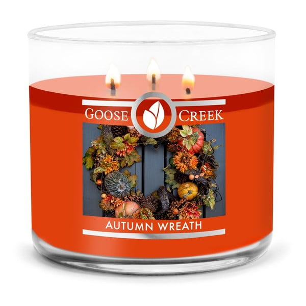 Aromātiskā svece Goose Creek Autumn Wreath, degšanas laiks 35 h