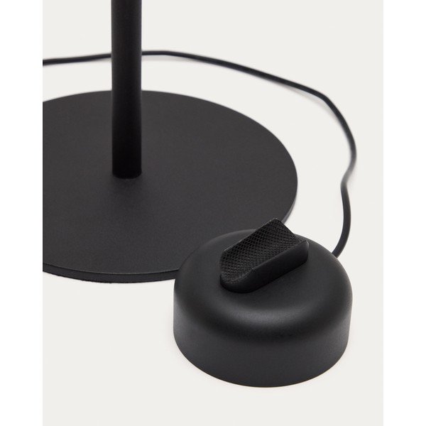 Melna metāla LED galda lampa ar regulējamu spilgtumu (augstums 61,5 cm) Orey – Kave Home-image-3