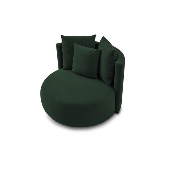 Tumši zaļš samta atpūtas krēsls Cesar – Bobochic Paris-image-4