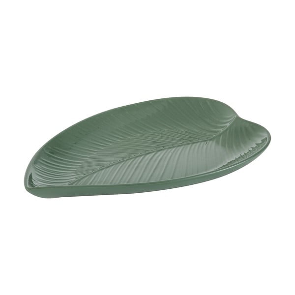 Zaļš keramikas servēšanas šķīvis 38x26 cm The Forest – Mason Cash