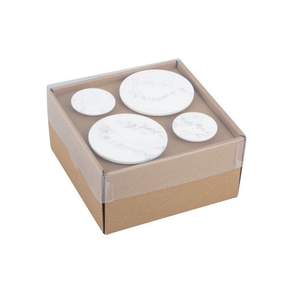 4 baltu āķu komplekts PT LIVING Marble-image-2