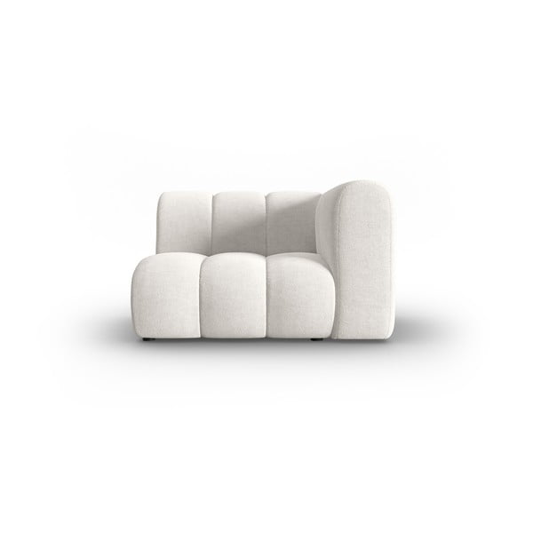 Balts modulārais dīvāns (ar labo stūri) Lupine – Micadoni Home